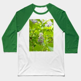 Lilac Hidden in the Leaves Baseball T-Shirt